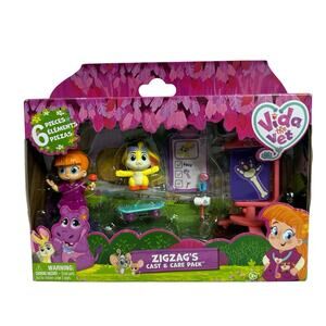 Vida The Vet Zig Zags Cast and Care Pack 6 Pieces with Vida and Zig Zag Figures